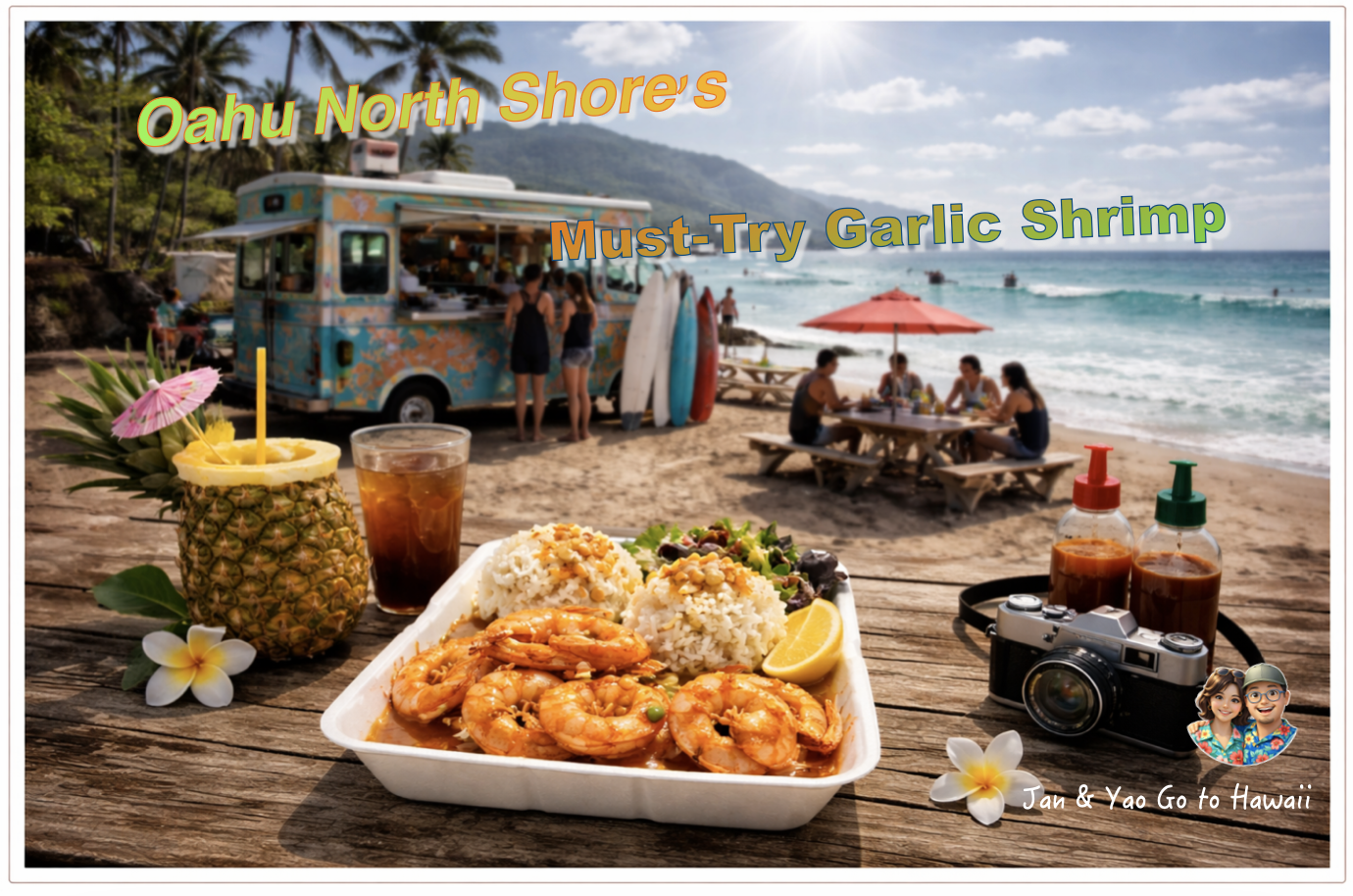 🦐 Oahu 北岸一日遊吃蝦路線|夏威夷在地人私藏的 5 間蒜香蝦餐車